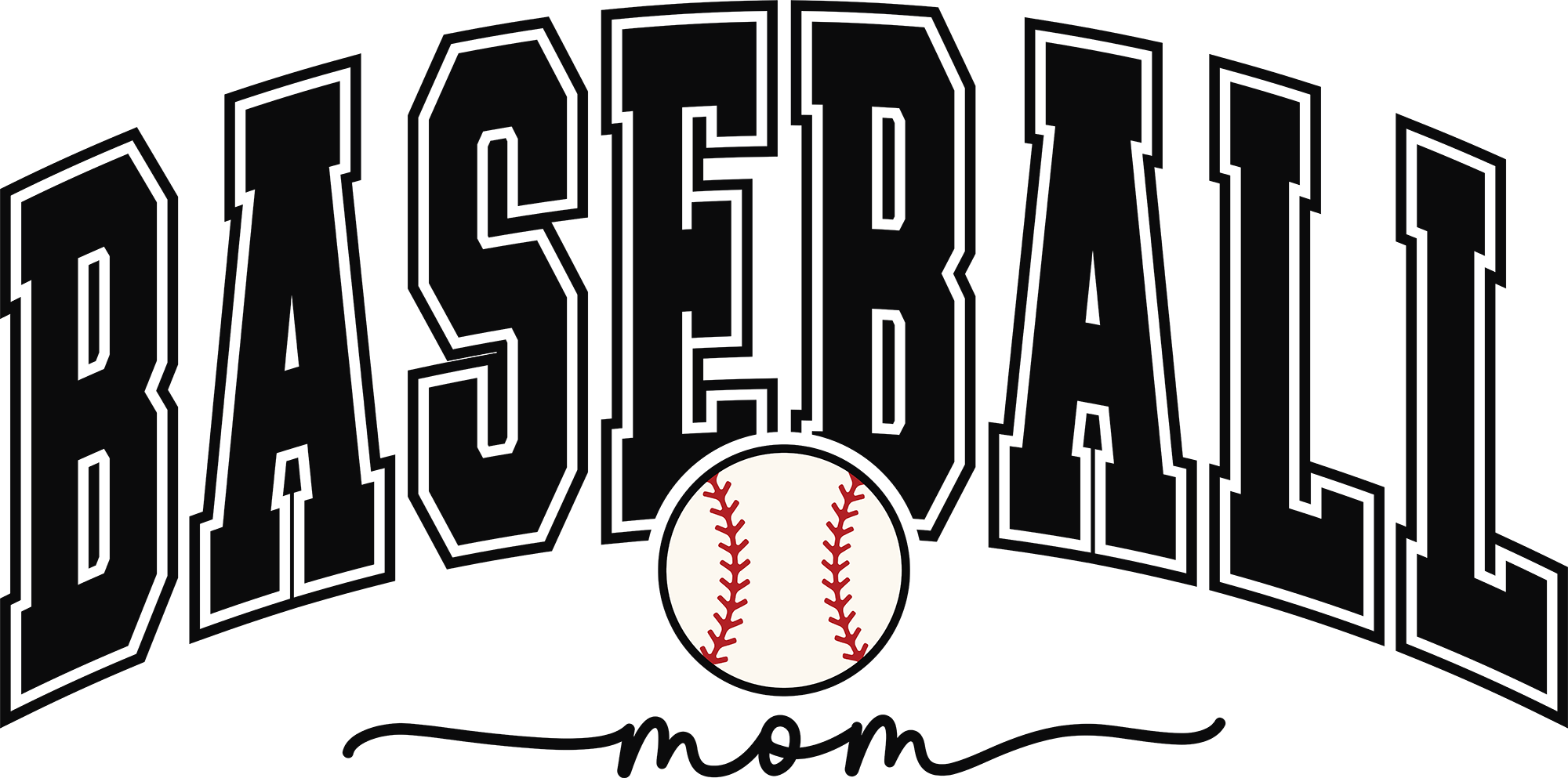 Baseball Mom Vintage Sports - Mothers Day Ready to Press DTF Transfer