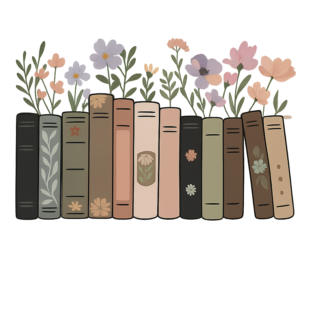 Floral Bookshelf Teacher Design – Teacher Ready to Press DTF Transfer