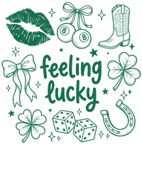 Feeling Lucky Western Cowgirl Icons Design – St. Patrick’s Day Ready to Press DTF Transfer