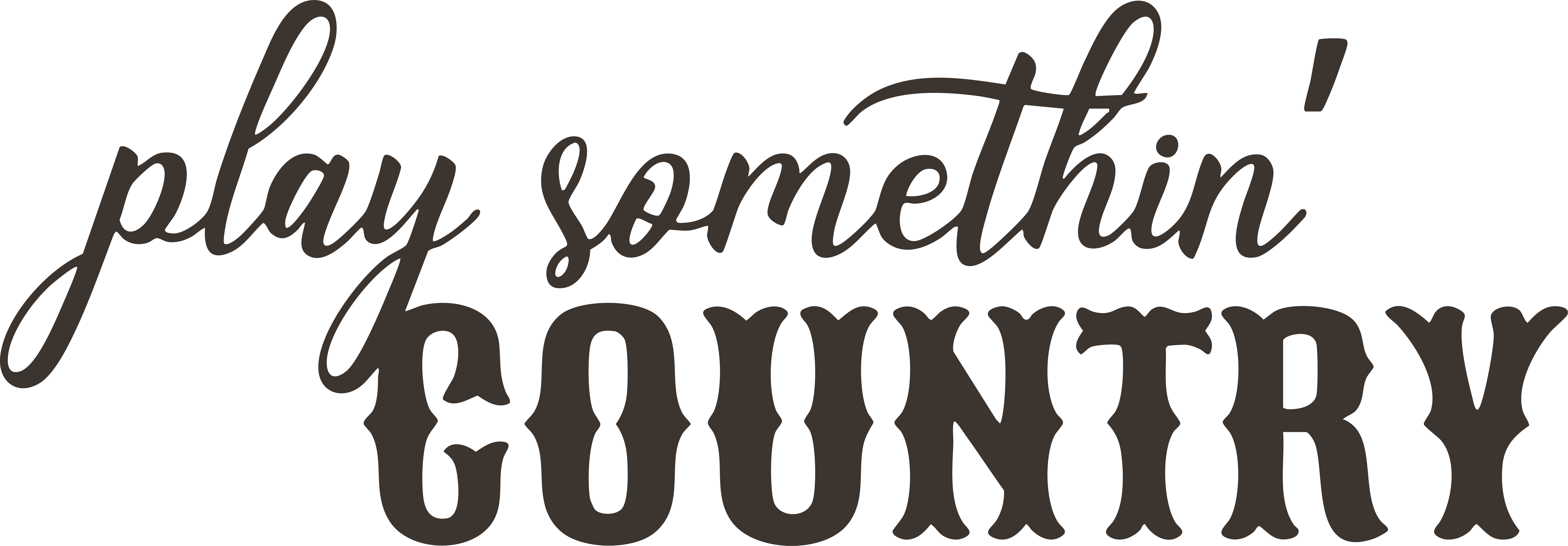 Play Somethin’ Country - Inspirational Ready to Press DTF Transfer