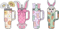 Easter Bunny & Peeps Tumblers Bundle – Easter Ready to Press DTF Transfer
