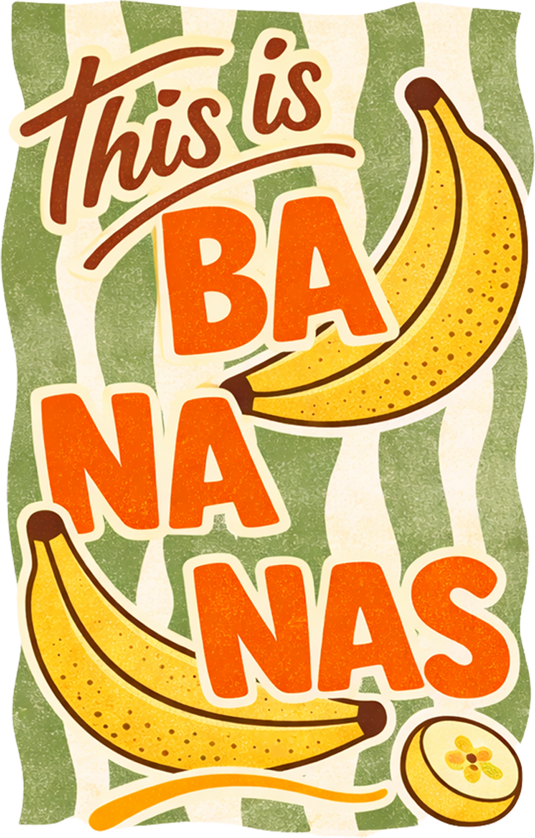 This Is Ba Na Nas Funny Banana Pun Retro Summer Graphic – Summer Ready to Press DTF Transfer