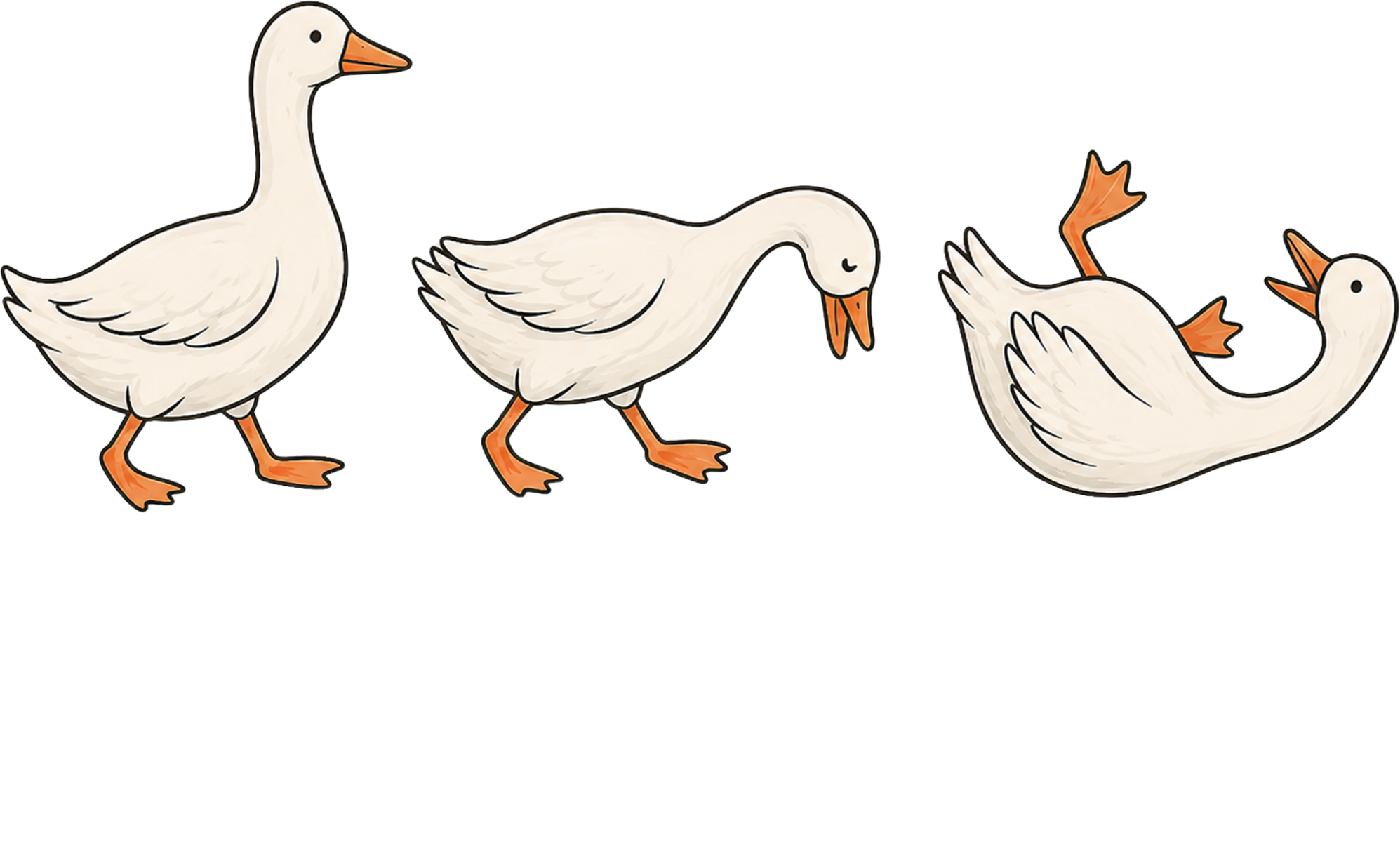 Walking By Faith Tripping Constantly Geese – Funny Ready to Press DTF Transfer