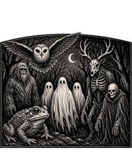 Protect Our National Parks Bigfoot And Ghosts – Halloween Ready to Press DTF Transfer