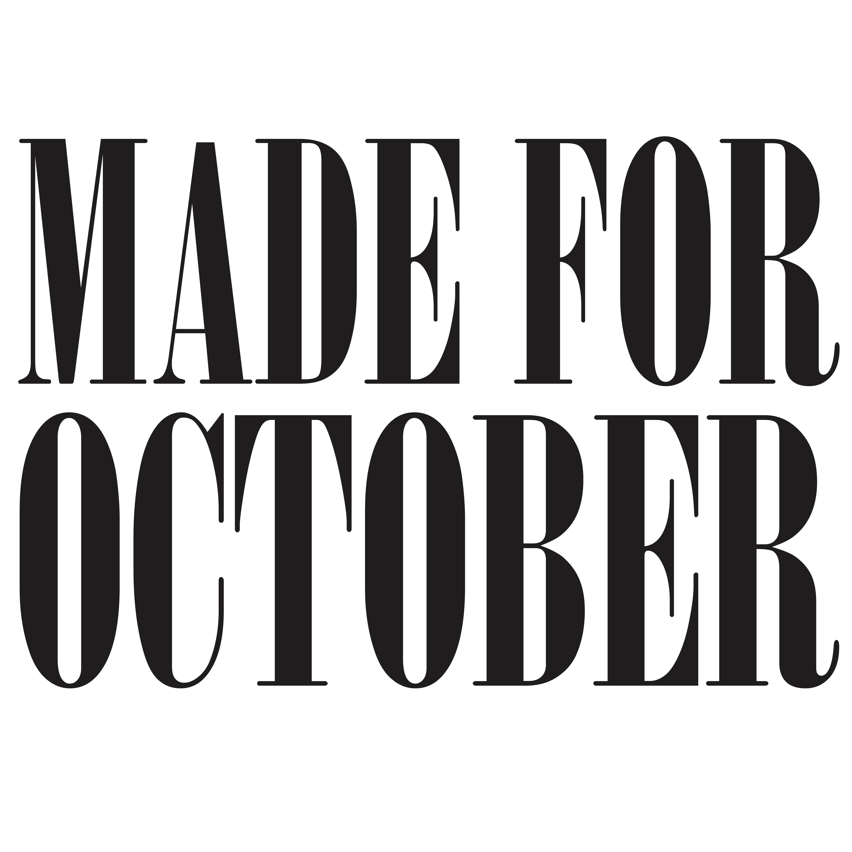 Made For October Bold Text – Fall Ready to Press DTF Transfer