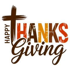 Happy Thanksgiving Cross – Thanksgiving Ready to Press DTF Transfer