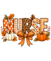 Nurse Autumn Fall Leaves and Pumpkins – Nurse Ready to Press DTF Transfer