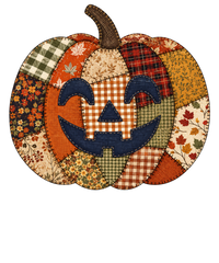 Patchwork Jack O Lantern Pumpkin Face – Halloween Ready to Press DTF Transfer