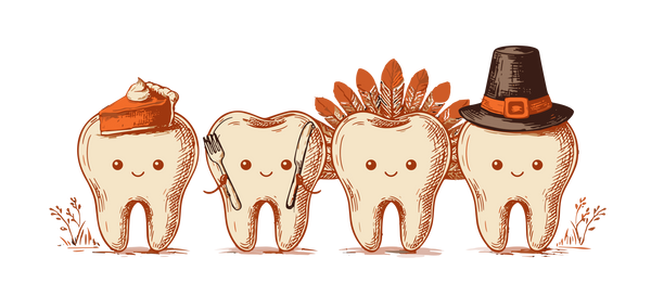 Thanksgiving Dental Teeth – Thanksgiving Ready to Press DTF Transfer