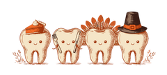 Thanksgiving Dental Teeth – Thanksgiving Ready to Press DTF Transfer