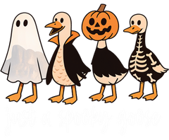 Just A Spooky Goose - Halloween Ready to Press DTF Transfer