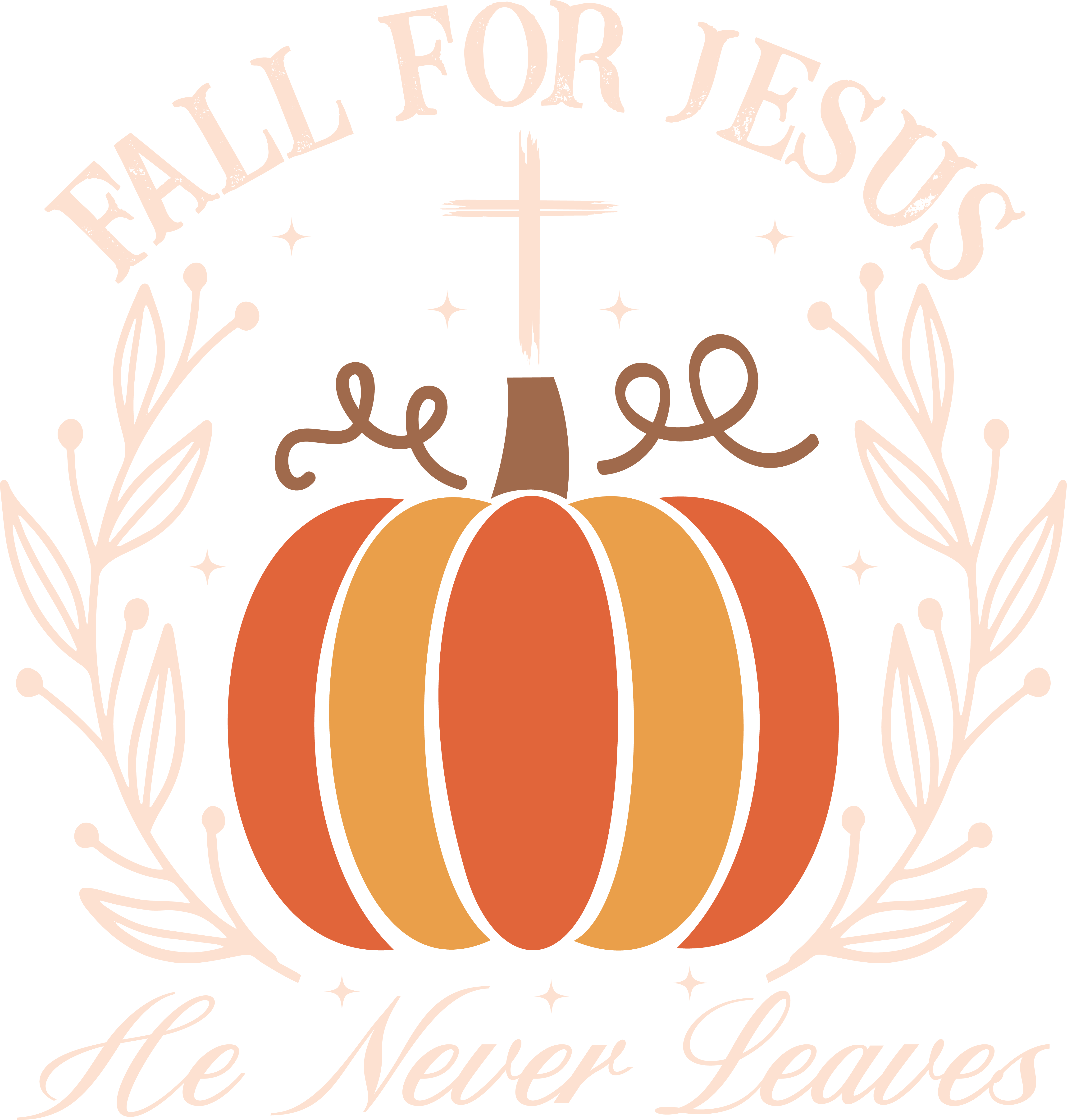 Fall For Jesus - Ready to Press DTF Transfer