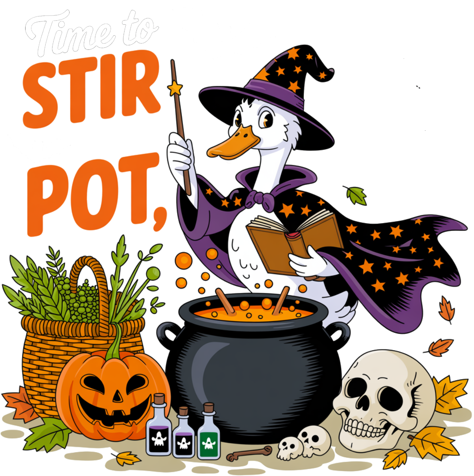 Time To Stir To Pot - Ready to Press DTF Transfer