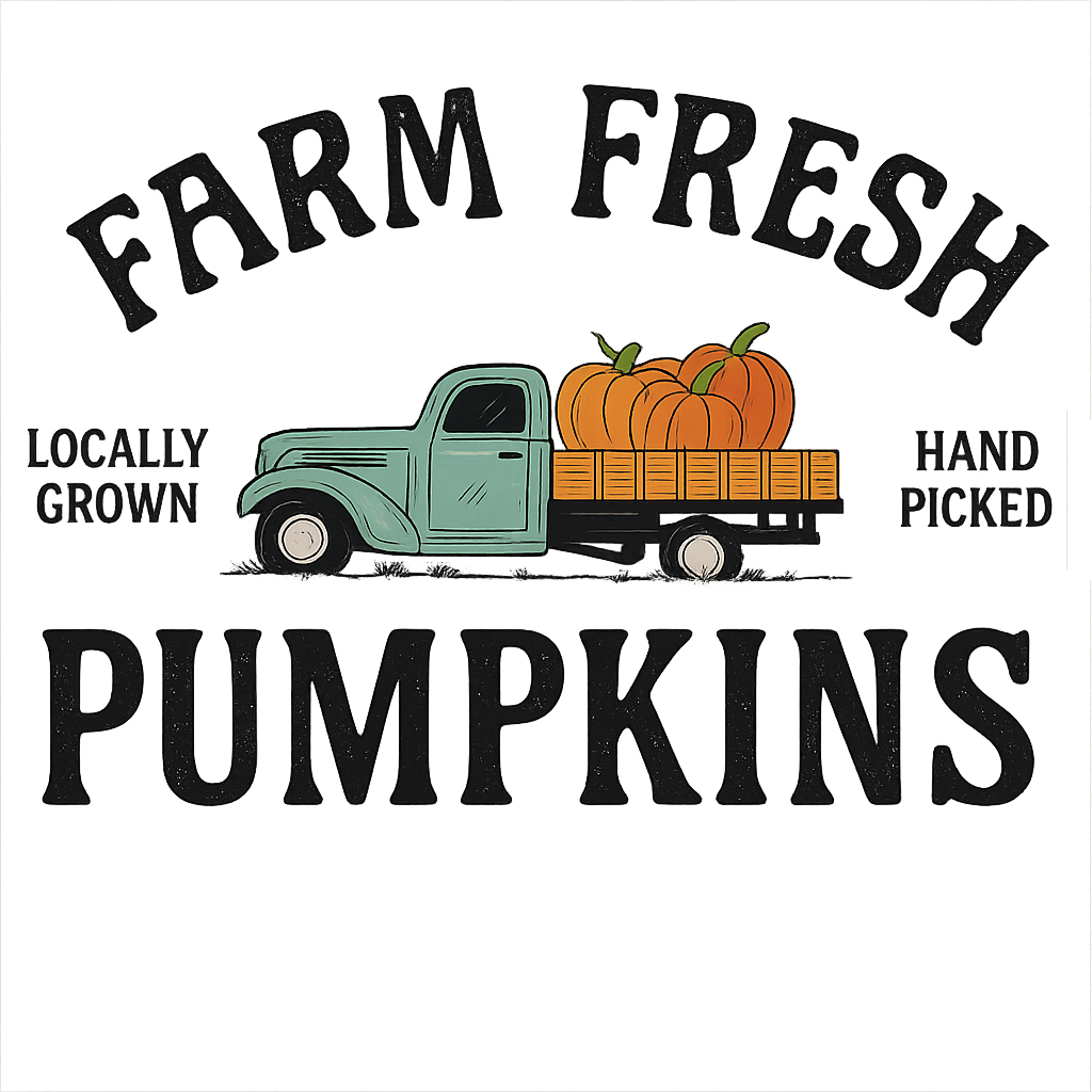 Farm Fresh Pumkins - Ready to Press DTF Transfer