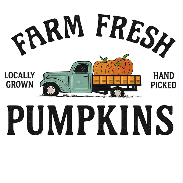 Farm Fresh Pumkins - Ready to Press DTF Transfer
