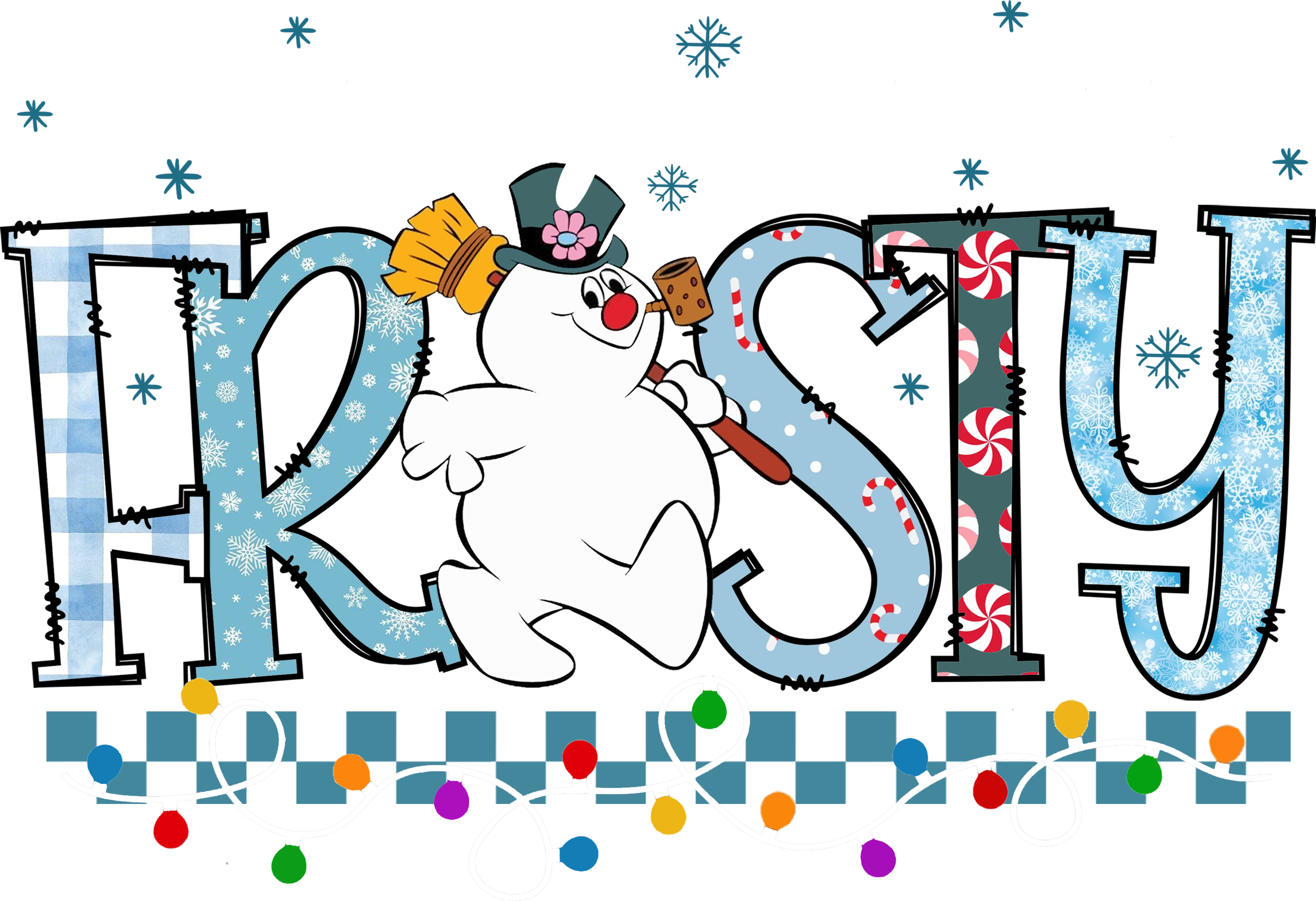 Feeling a Little Frosty – Cute Snowman Winter Desig - Ready to Press DTF Transfer
