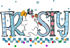 Feeling a Little Frosty – Cute Snowman Winter Desig - Ready to Press DTF Transfer