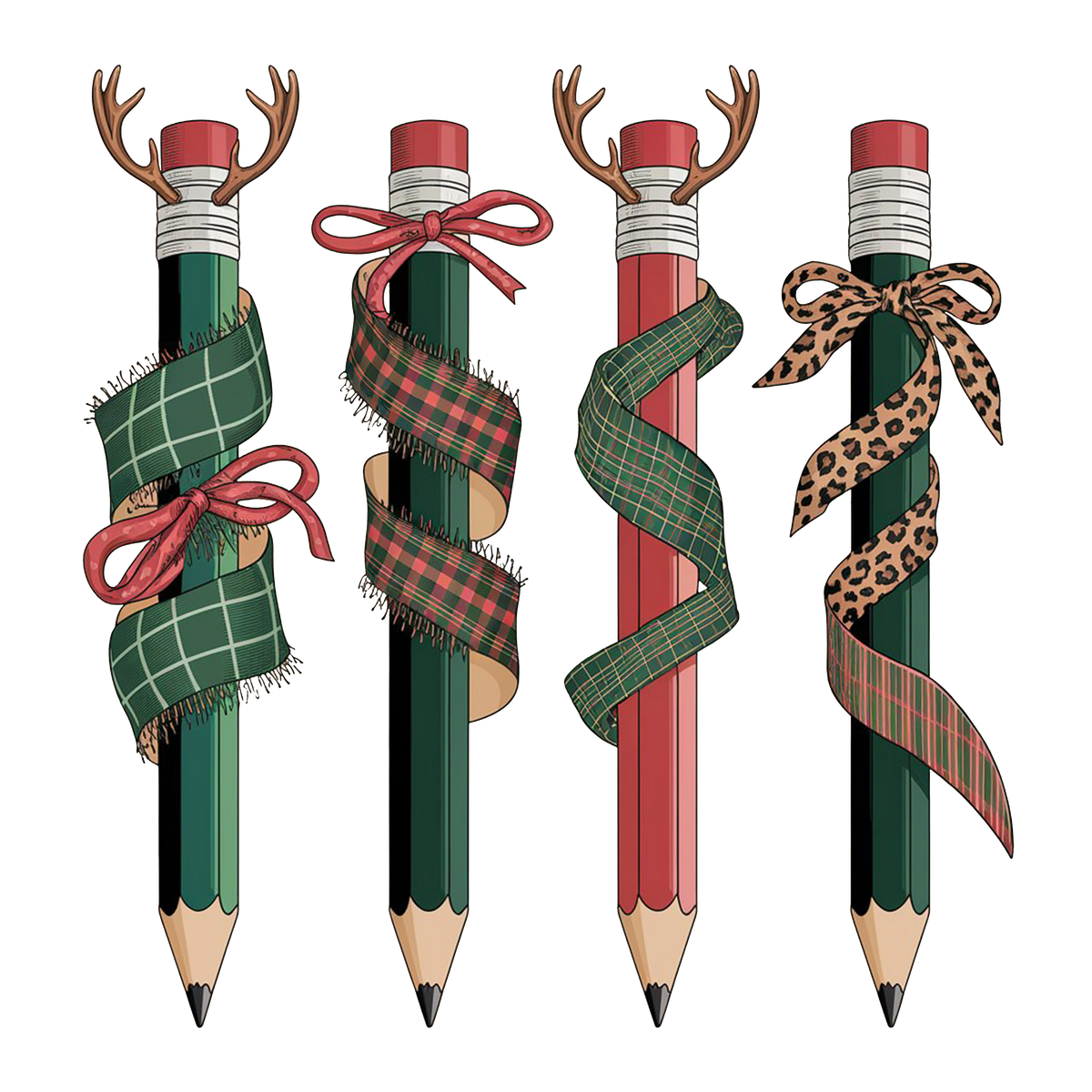 Holiday Pencil - Ready to Press DTF Transfer