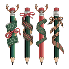 Holiday Pencil - Ready to Press DTF Transfer