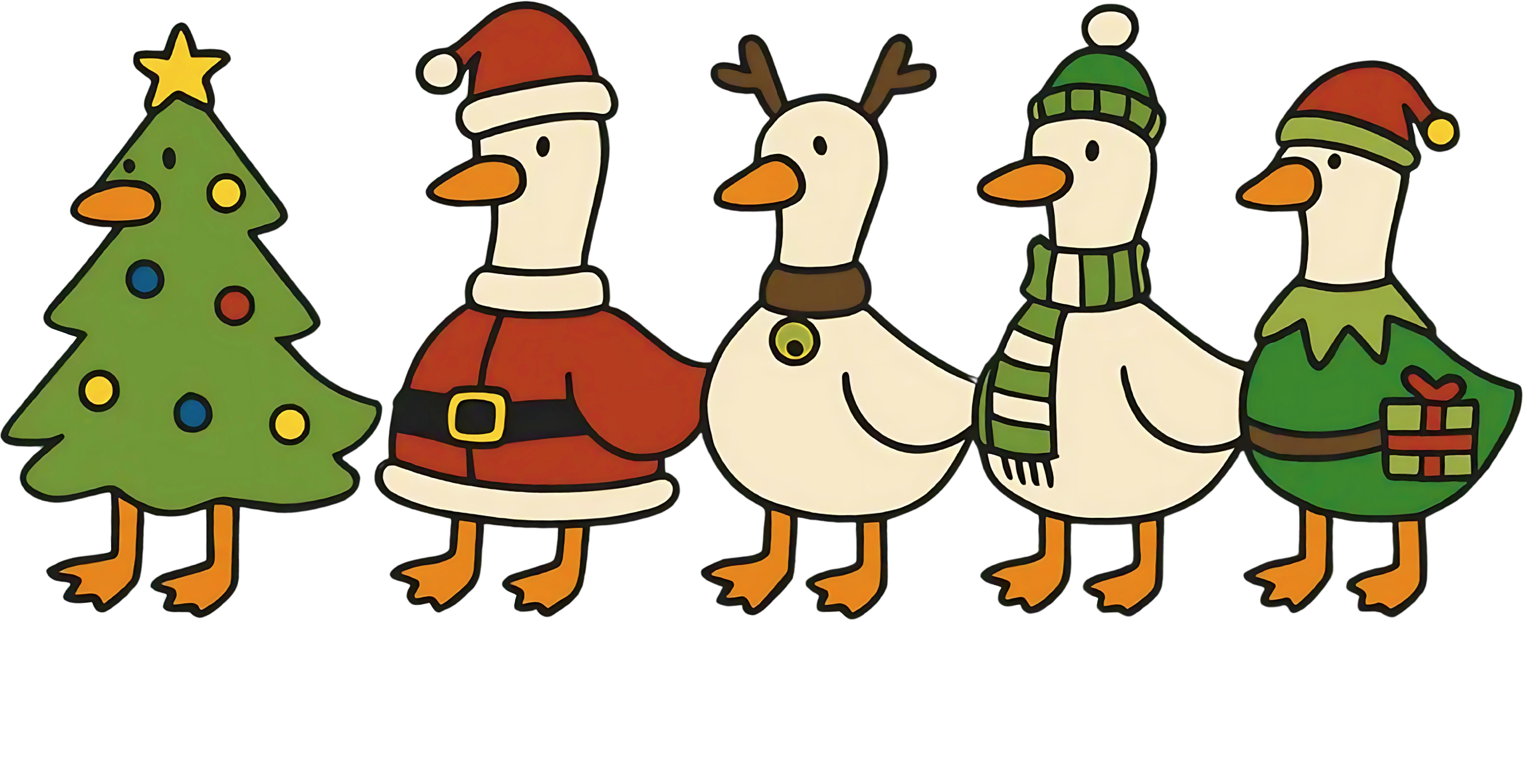 Just a Festive Goose - Ready to Press DTF Transfer