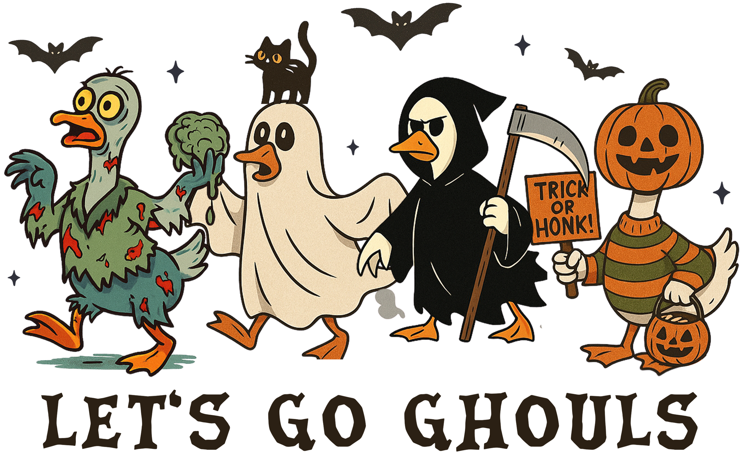 Let's Go Ghouls - Ready to Press DTF Transfer