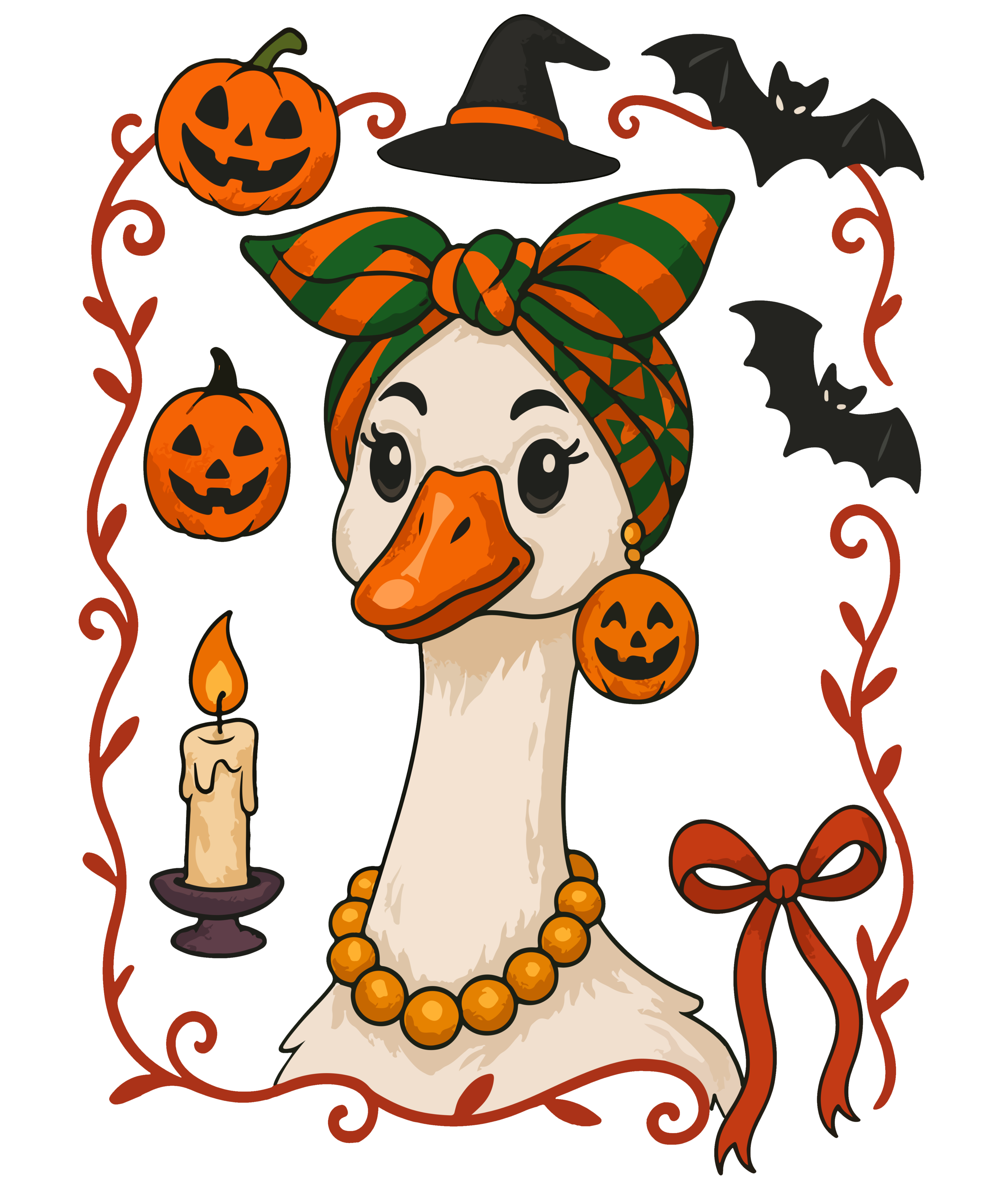 Glam Witch Goose - Ready to Press DTF Transfer