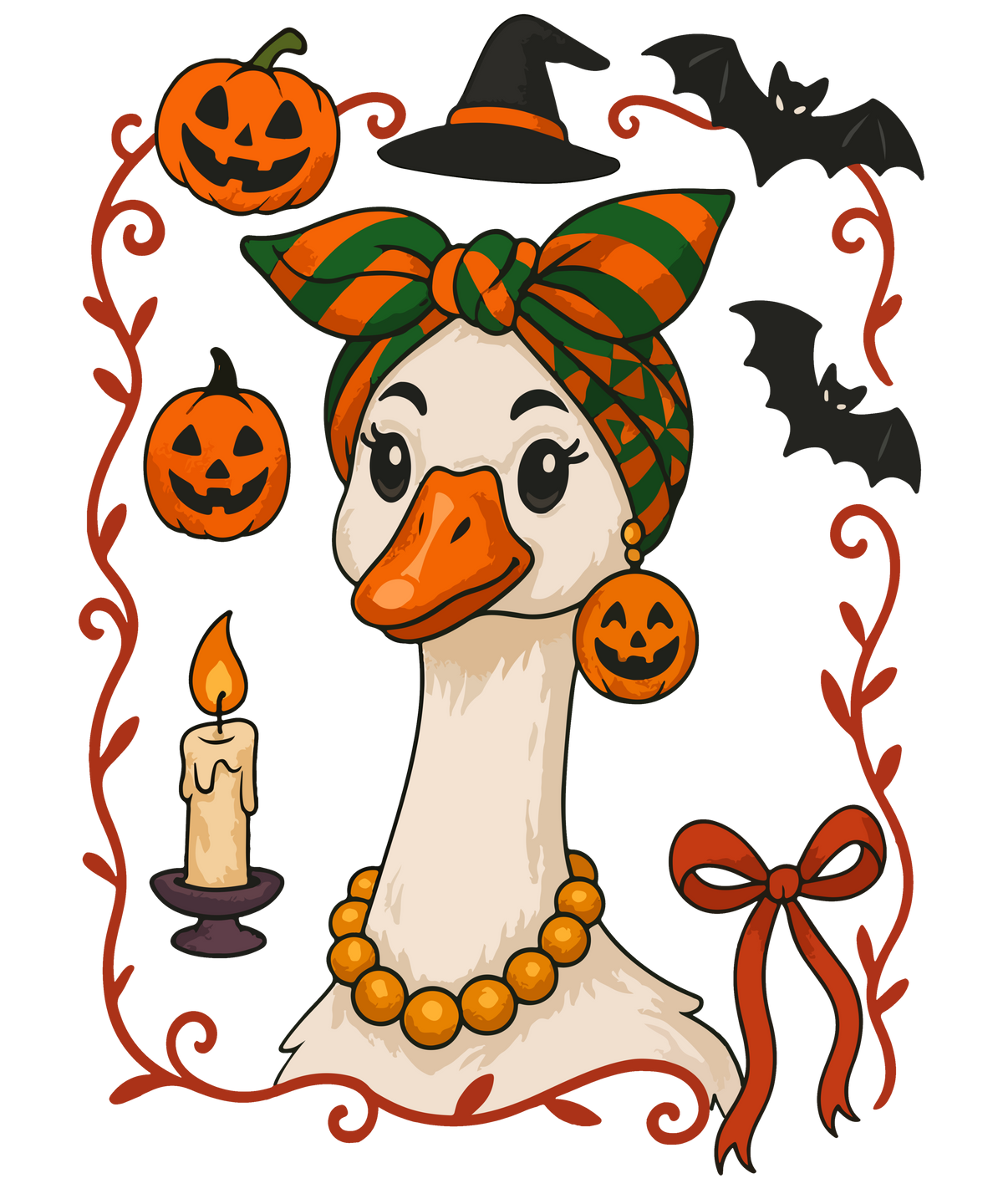 Glam Witch Goose - Ready to Press DTF Transfer