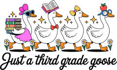 Just A Third 3rd Grade Goose - Ready to Press DTF Transfer