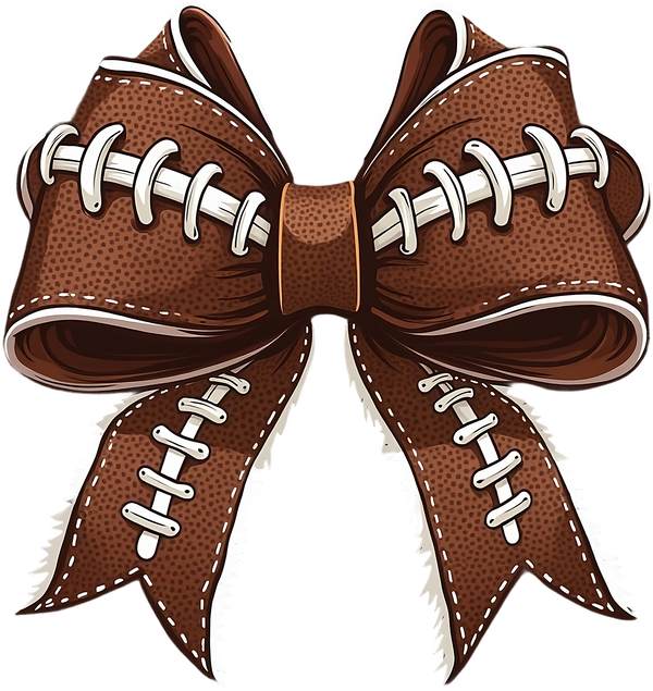 Football American Coquette Bow - Ready to Press DTF Transfer