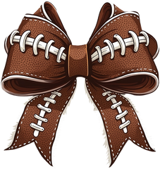 Football American Coquette Bow - Ready to Press DTF Transfer