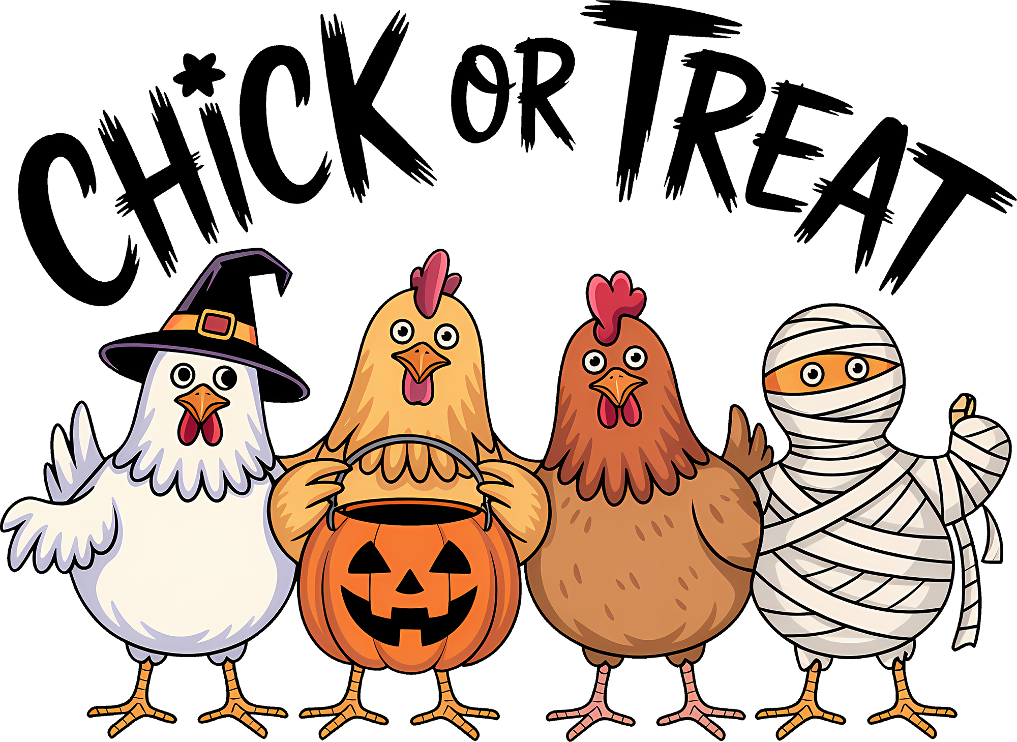 Trick Or Treat - Halloween Ready to Press DTF Transfer