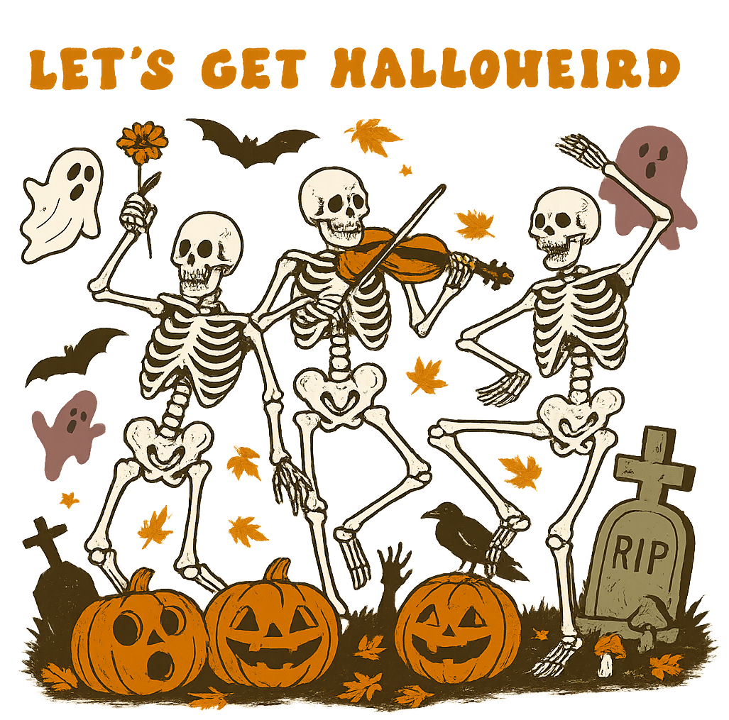 Let's Get Halloweird - Halloween Ready to Press DTF Transfer