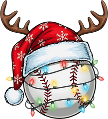 Funny Baseball Christmas - Ready to Press DTF Transfer