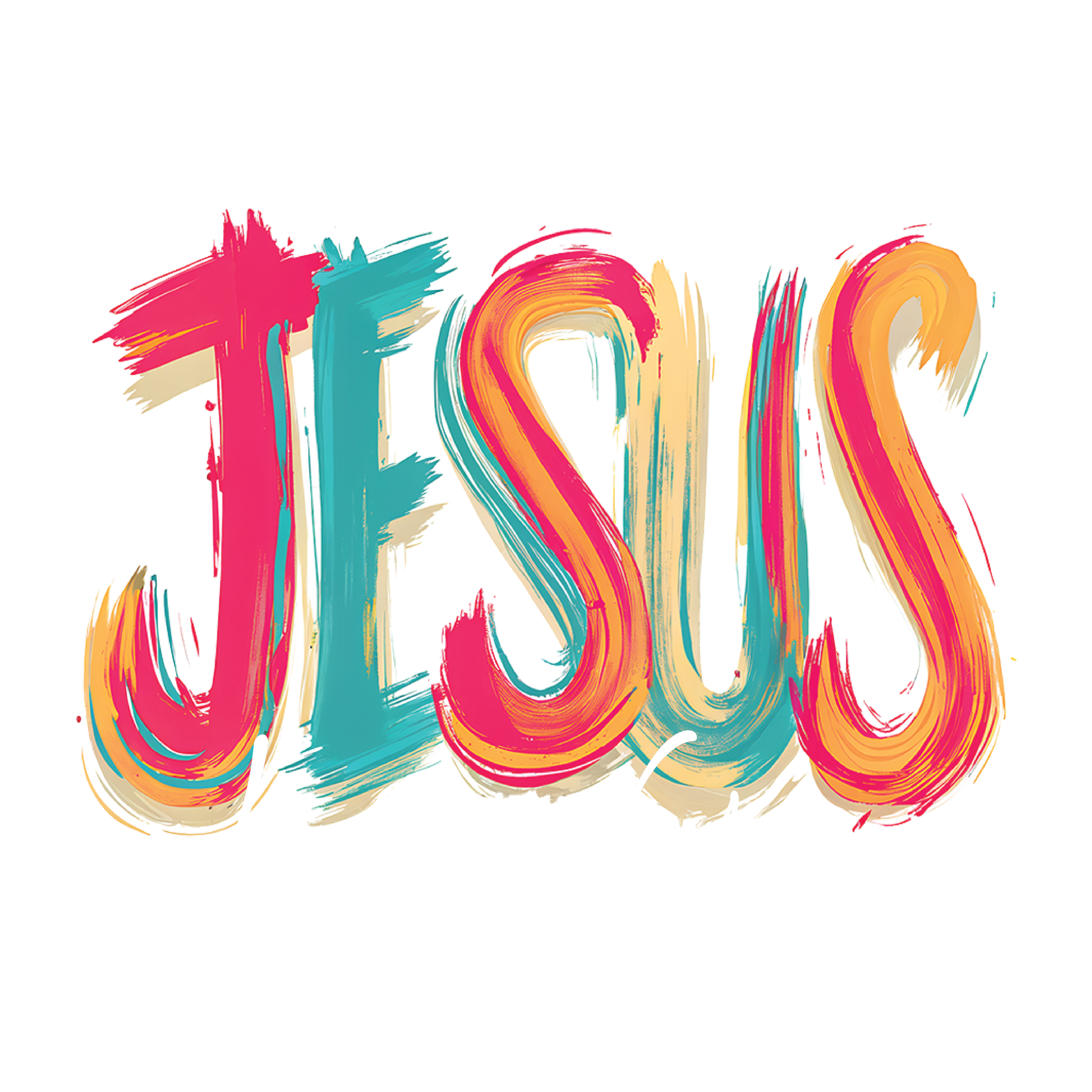 Christian Jesus Loves You - Ready to Press DTF Transfer