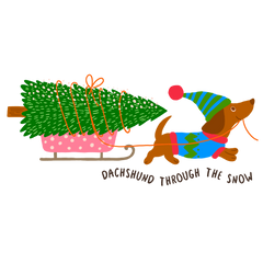 Christmas Dachshund Pun - Christmas Ready to Press DTF Transfer