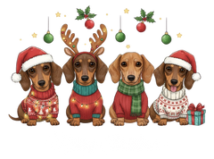 Christmas Dachshund Family - Christmas Ready to Press DTF Transfer