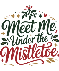 Meet Me Under The Mistletoe - Christmas Ready to Press DTF Transfer