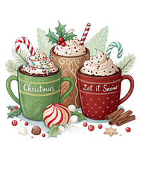 Let It Snow Christmas Coffee - Christmas Ready to Press DTF Transfer