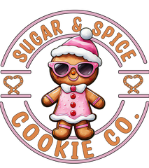 Pink Gingerbread Cookie - Christmas Ready to Press DTF Transfer