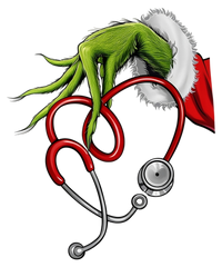 Nurse Funny Merry Christmas Stethoscope - Christmas Ready to Press DTF Transfer