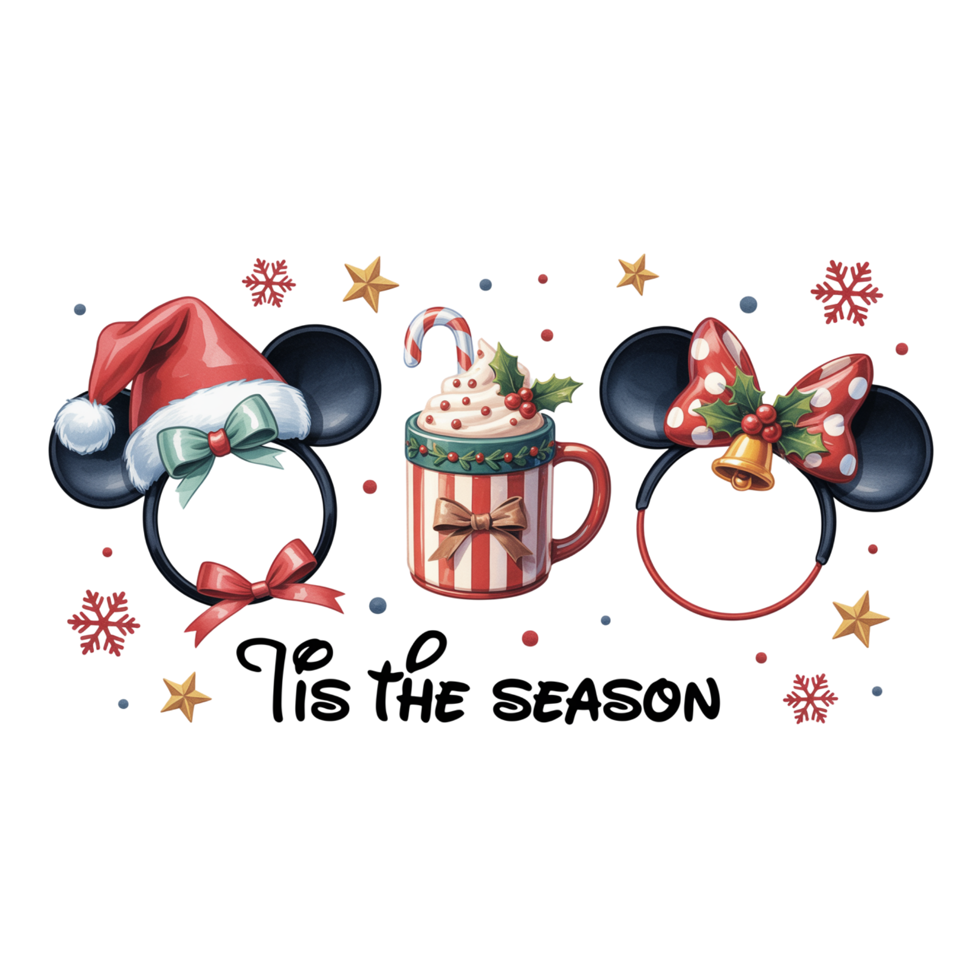 Christmas Mouse And Friends - Christmas Ready to Press DTF Transfer