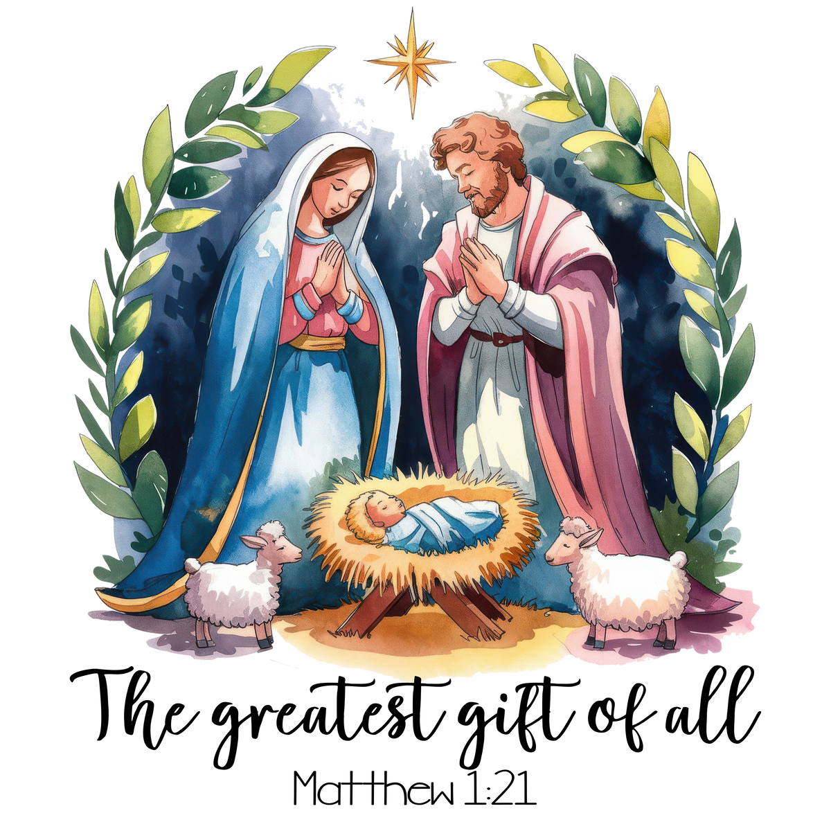 Holy Family Nativity - Christmas Ready to Press DTF Transfer