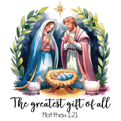 Holy Family Nativity - Christmas Ready to Press DTF Transfer