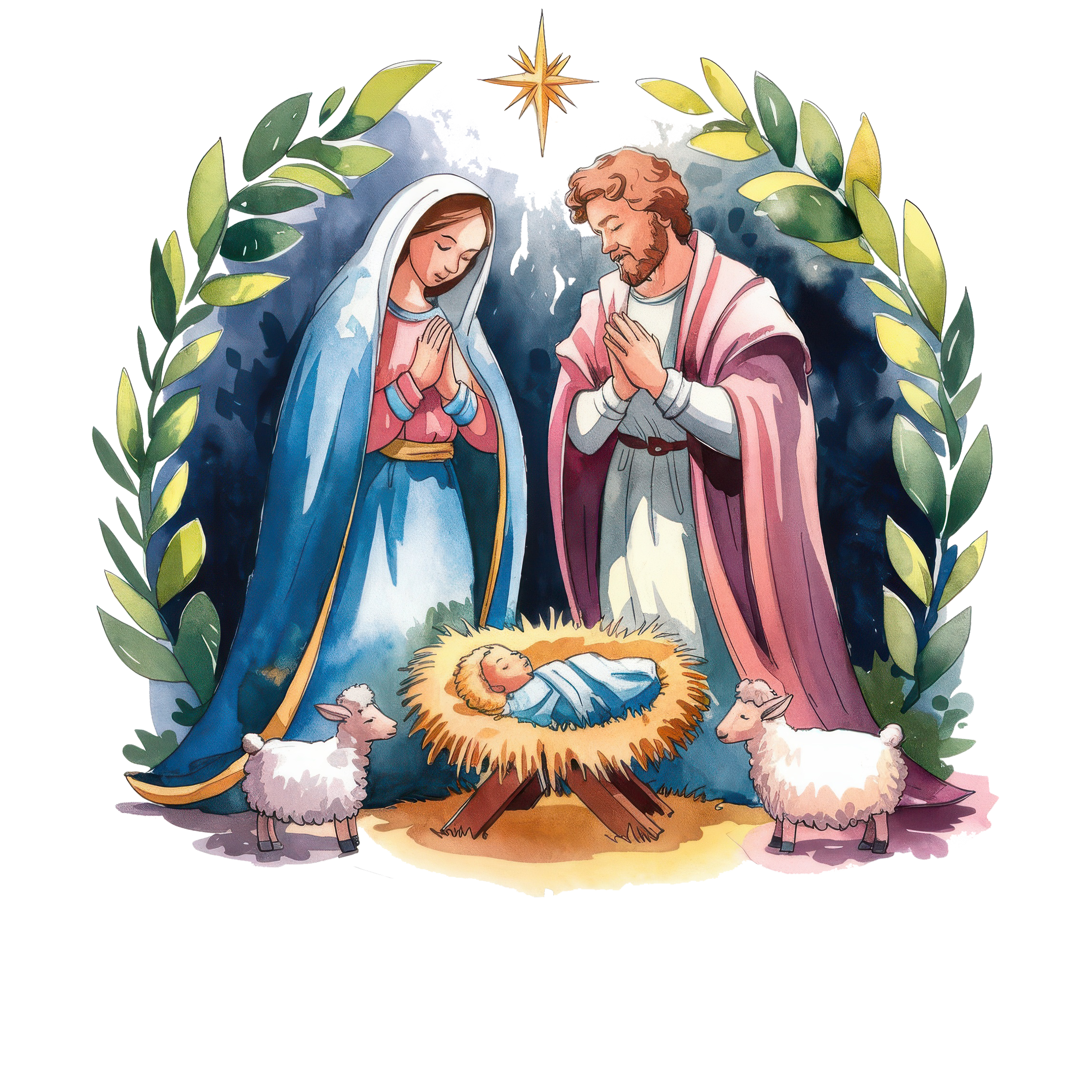 Holy Family Nativity - Christmas Ready to Press DTF Transfer