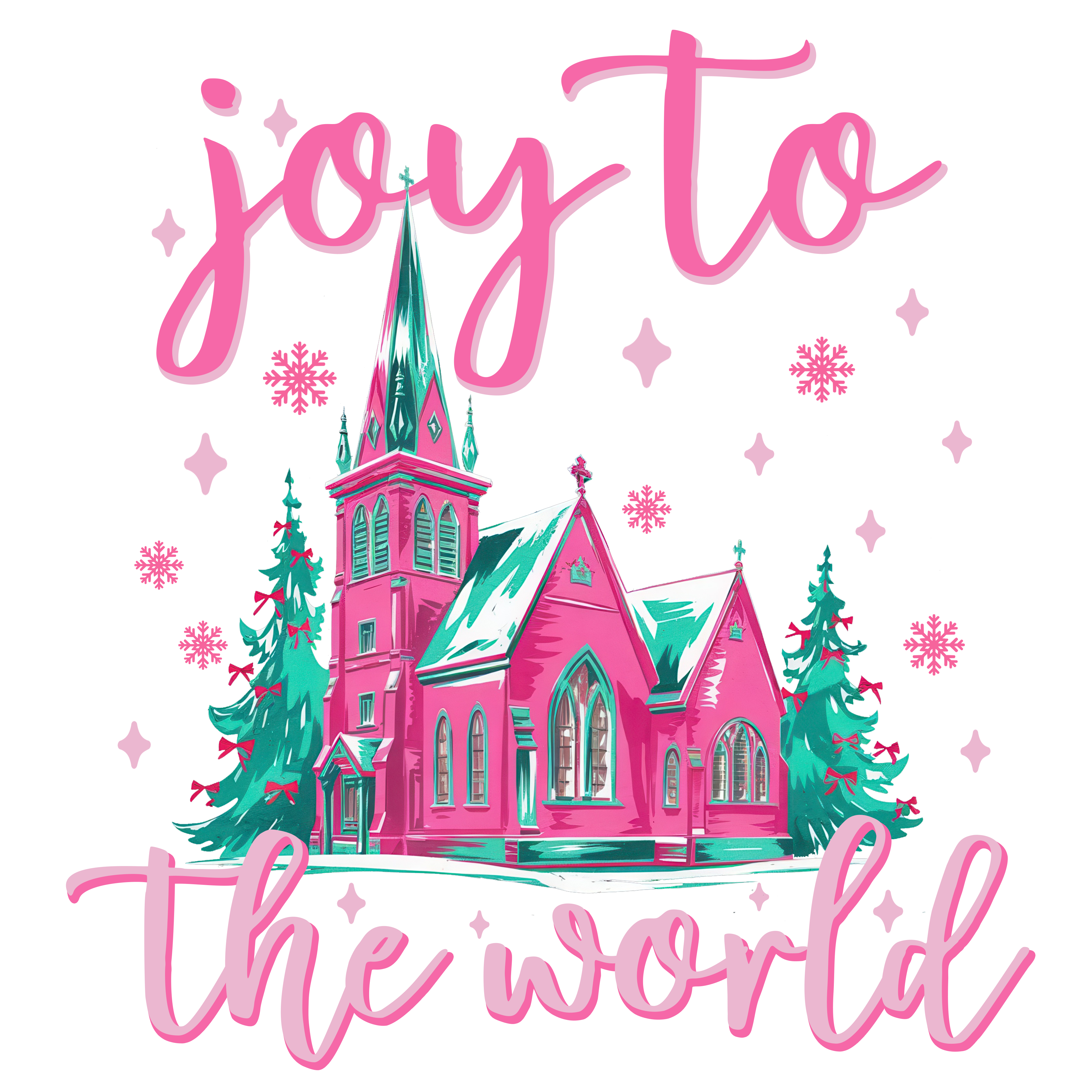 Joy To The World - Chirstmas Ready to Press DTF Transfer