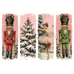 Pink Nutcracker Ballet - Christmas Ready to Press DTF Transfer