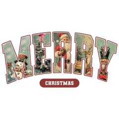 Merry Christmas Letter - Christmas Ready to Press DTF Transfer