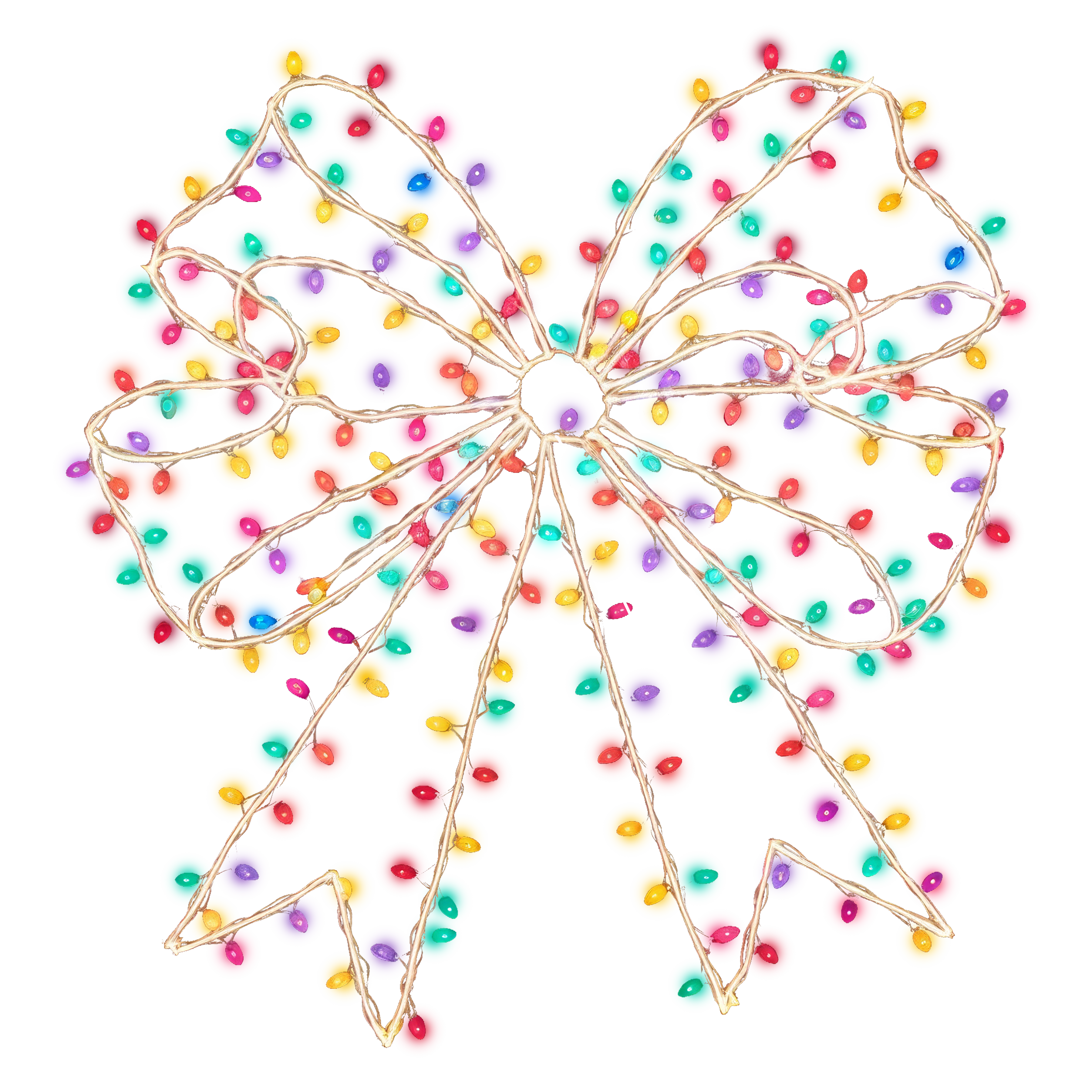 Festive Rainbow Bow - Christmas Ready to Press DTF Transfer