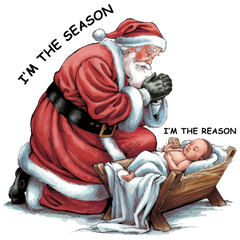 Santa and Baby - Christmas Ready to Press DTF Transfer
