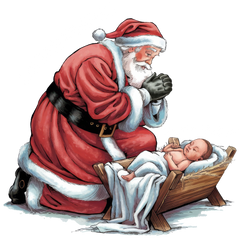 Santa and Baby - Christmas Ready to Press DTF Transfer